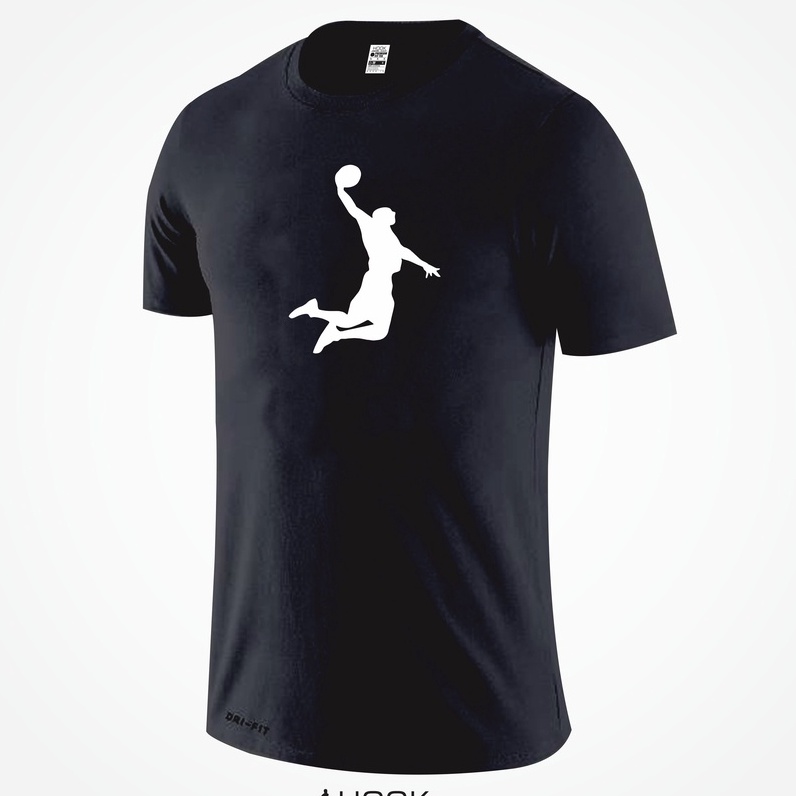 CODE A73K DUNK BASKETBALL T-SHIRT BASKETBALL T-SHIRT เสื้อยืดสีดํา DISTRO T-SHIRT