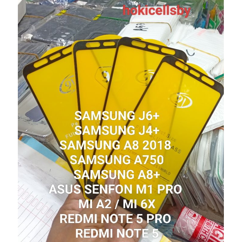 TEMPER GLASS แอมซอง J6+ .เจ4+.A8+ .A750.A7 .ASUS M1 PRO.MI A2.mi 6X .Redmi note 5 pro .เรดมี่ บันทึก