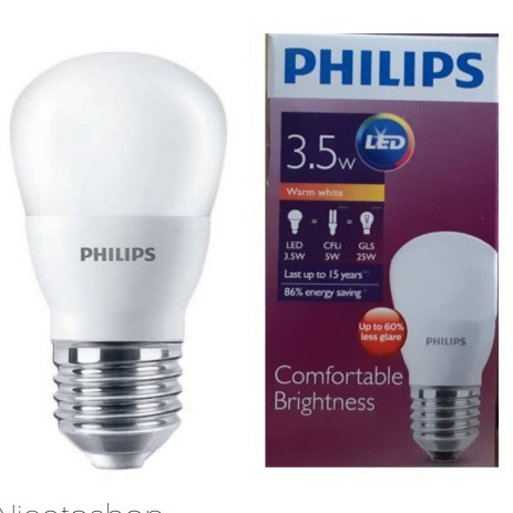 Makhesa - หลอดไฟ Led Philips 3W E27 3000K Warm White/สีเหลือง