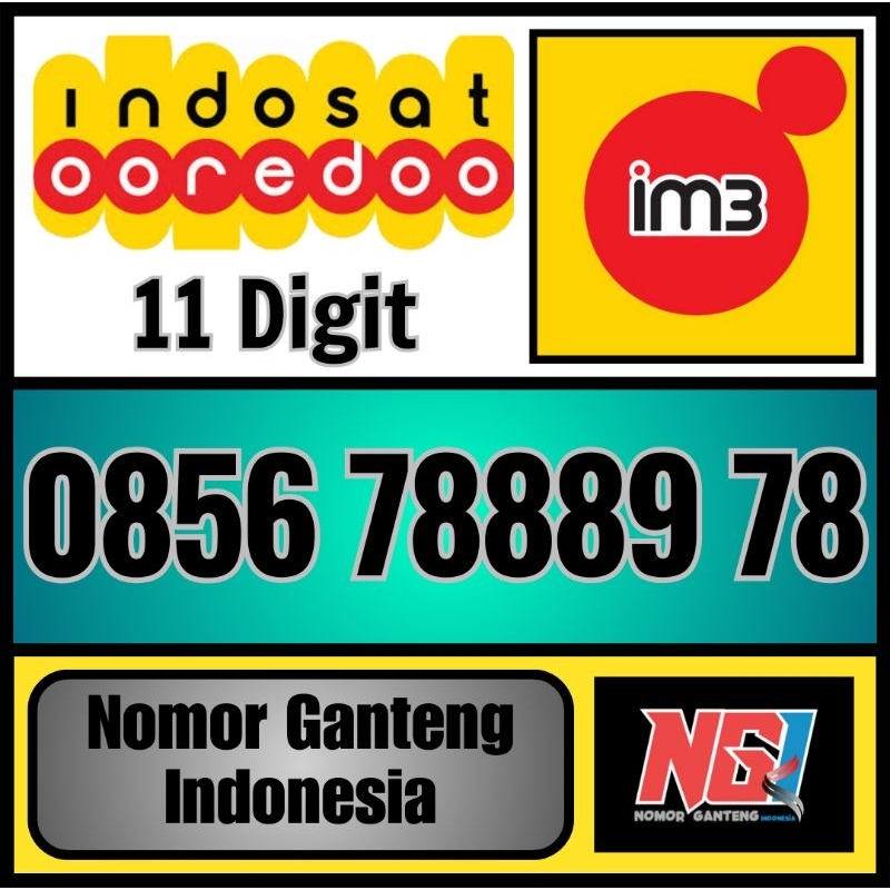 Beautiful Number Indosat im3 ooredoo 78889 78