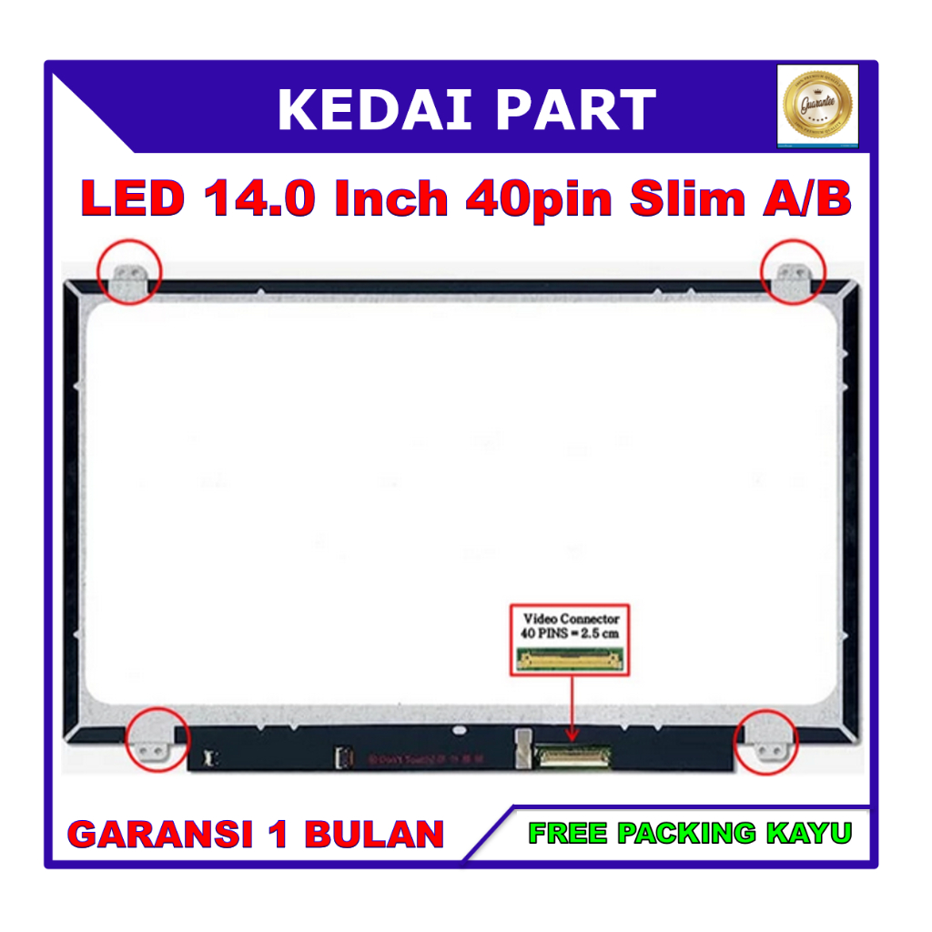 LCD LED Asus X450JF X450V X450VB X453 X453M X454L X455L 14.0 นิ้ว 40 Slim