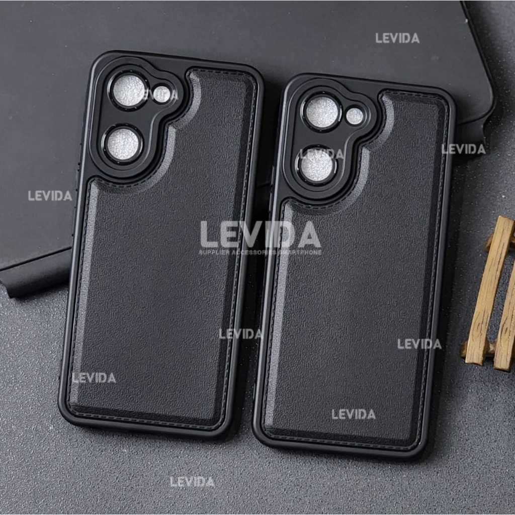 เคสหรูหรากล้องหนัง Pro สีดํา Vivo Y02 Vivo Y02T Vivo Y03 Vivo Y03T Vivo Y04S Vivo Y04 Vivo Y19S GT V