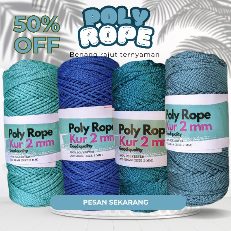 CATALOG 6 2 MM POLY ROPE KNITTING YARN