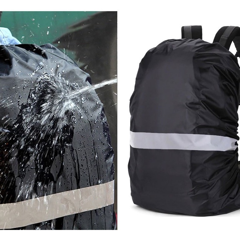 Rain Cover Backpack 2L 35L plus Reflector Rain Coat Cover กระเป๋ากันน้ํา