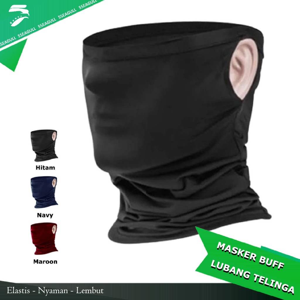 Plain Ear Hole BUFF Mask/Face Protective BUFF Mask/Mask/Ear Hole BUFF Mask/Ear Hole BUFF Mask