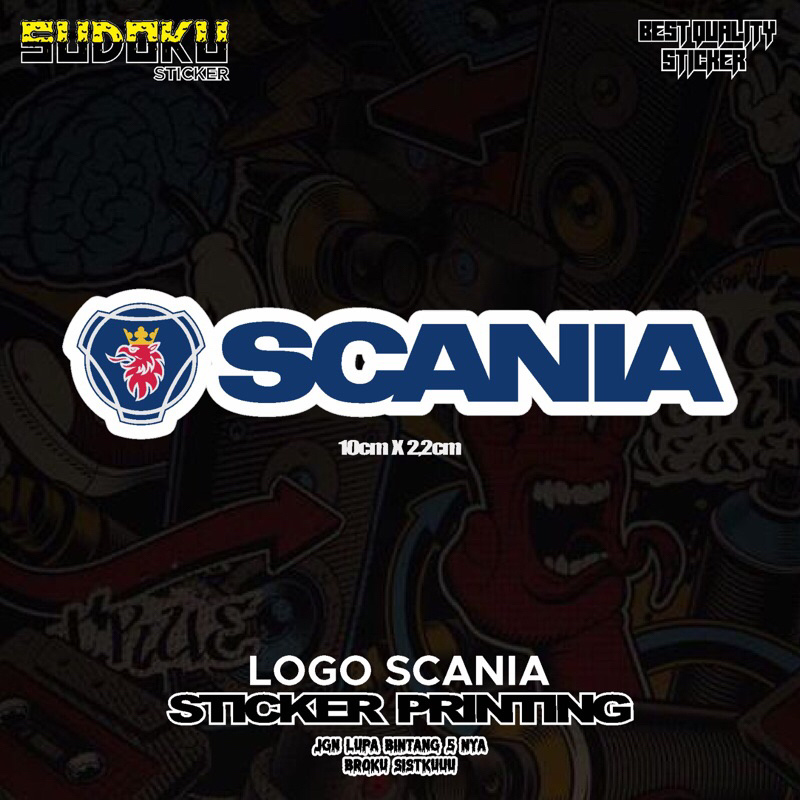 SCANIA โลโก้รถพิมพ์สติ๊กเกอร์สติ๊กเกอร์