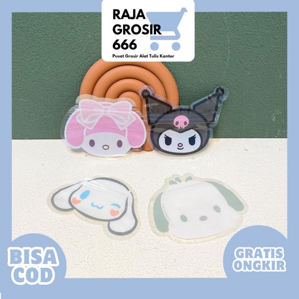 กระเช้าบรรจุพลาสติก / Sanrio Hello Kitty Kuromi Ziplock พลาสติก / ซิป Sanrio น่ารัก / คุกกี้ขนม Sanr