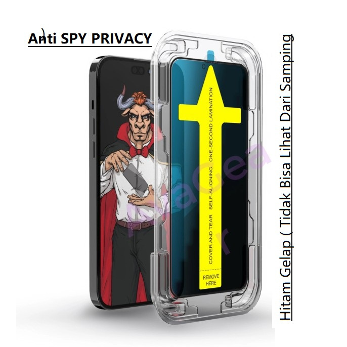 LAYAR 2024 Super SPY Fit กระจกนิรภัย Anti Bubble OPPO A3X A3Pro A60 A79 A98 A78 5G A58 NFC A38 A17 A