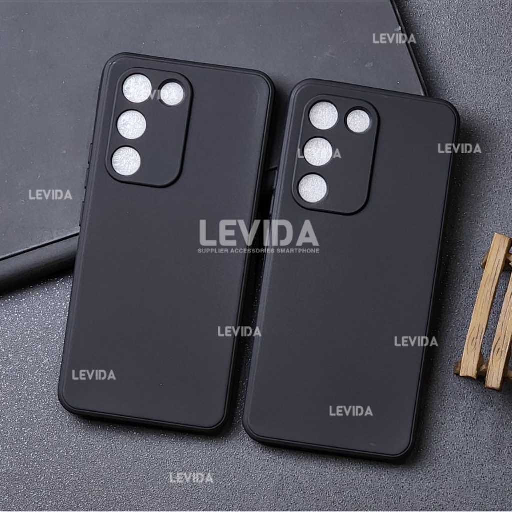 Vivo Y100 5G Vivo Y03 Vivo Y03T Softcase Macaron Square Black / Case Square Black Edge Case Vivo Y10