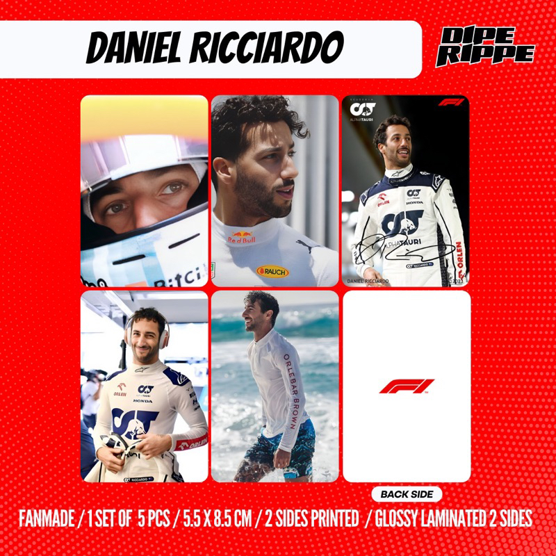 F1 DRIVER PHOTOCARD - DANIEL RICCIARDO