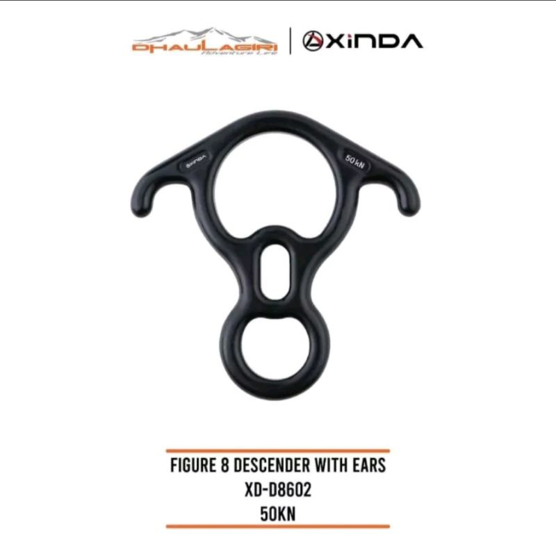 XINDA รูป 8 แปด Descender พร้อมหู / Carabiner รูปแปดหู XINDA