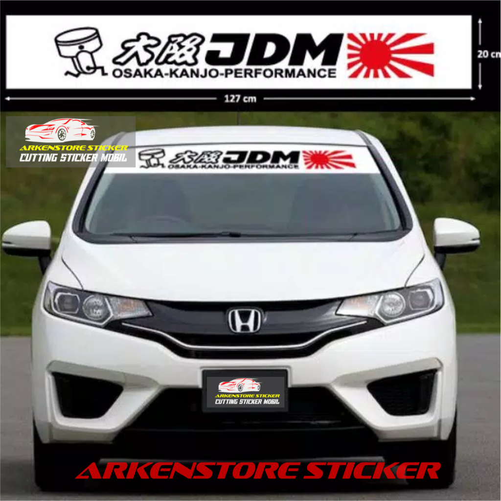 สติ๊กเกอร์ตัดกระจกรถยนต์พร้อมการเขียน JDM สติ๊กเกอร์ JDM