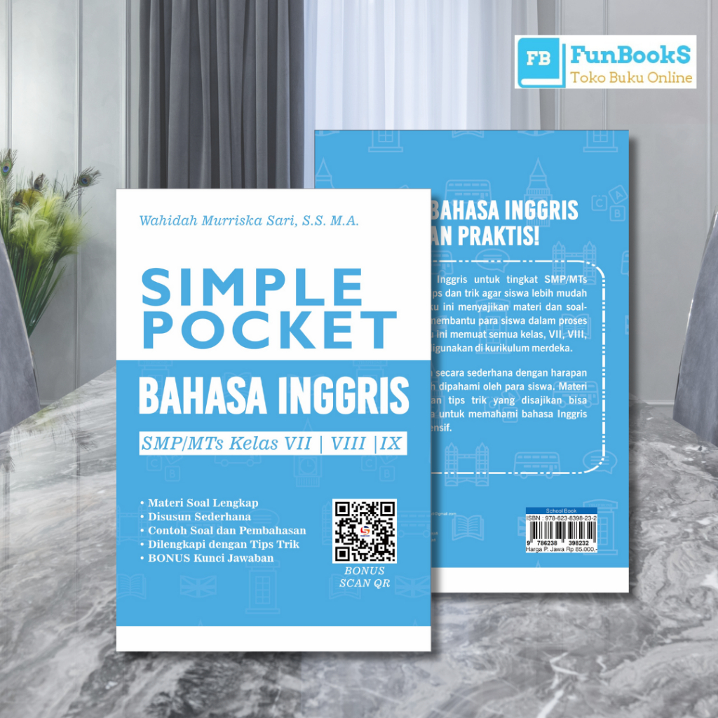 Simple Pocket English Book for Junior High School/Islamic Junior High School - Really Bright