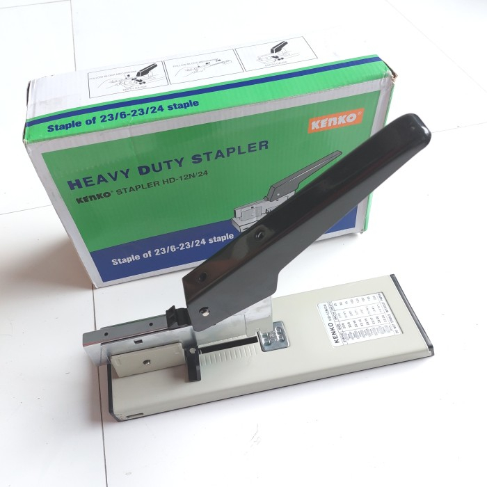 Kenko Stapler Heavy Duty HD-12N/24 มีเนื ้ อหาลวดเย ็ บกระดาษ Stepler แล ้ ว
