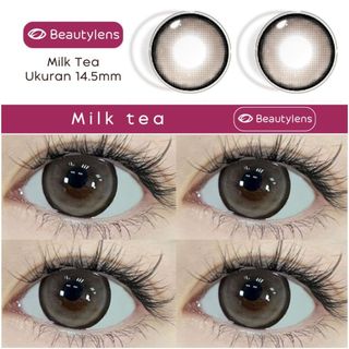 Live02 Milk Tea 14.5mm BEAUTYLENS Softlens Lensa Berwarna Lensa mata Meguro Besar normal&minus