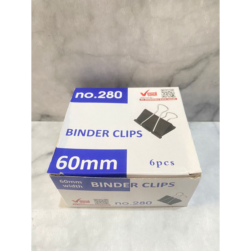 BINDER CLIPS NO280 / BINDER CLIP 60mm / กระดาษจัมโบ้ CLIPS