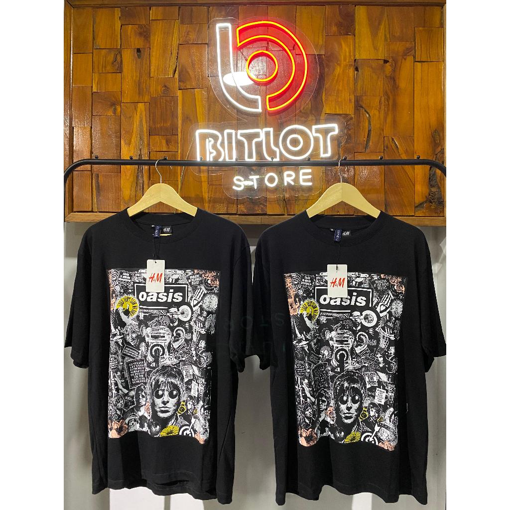 H&M ชม.&ม.&M Oasis Men & 39; s เสื้อยืดขนาดใหญ่ Casual Men & 39; s เสื้อยืดผู้ชาย & 39; s Distro เสื