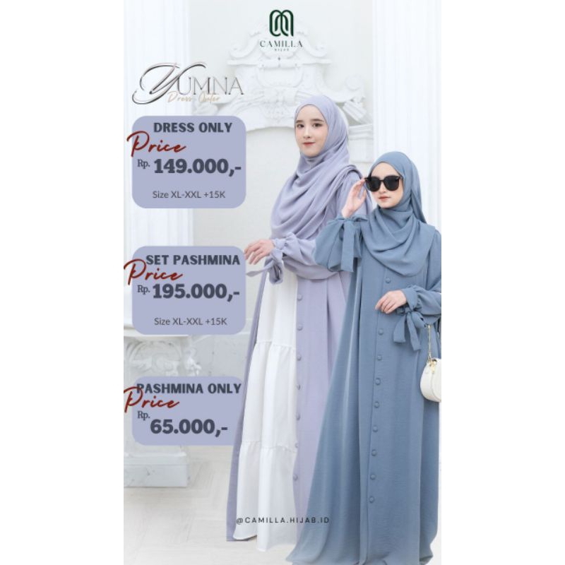 (PO) YUMNA DRESS PRICE 149RB by CAMILLA HIJAB