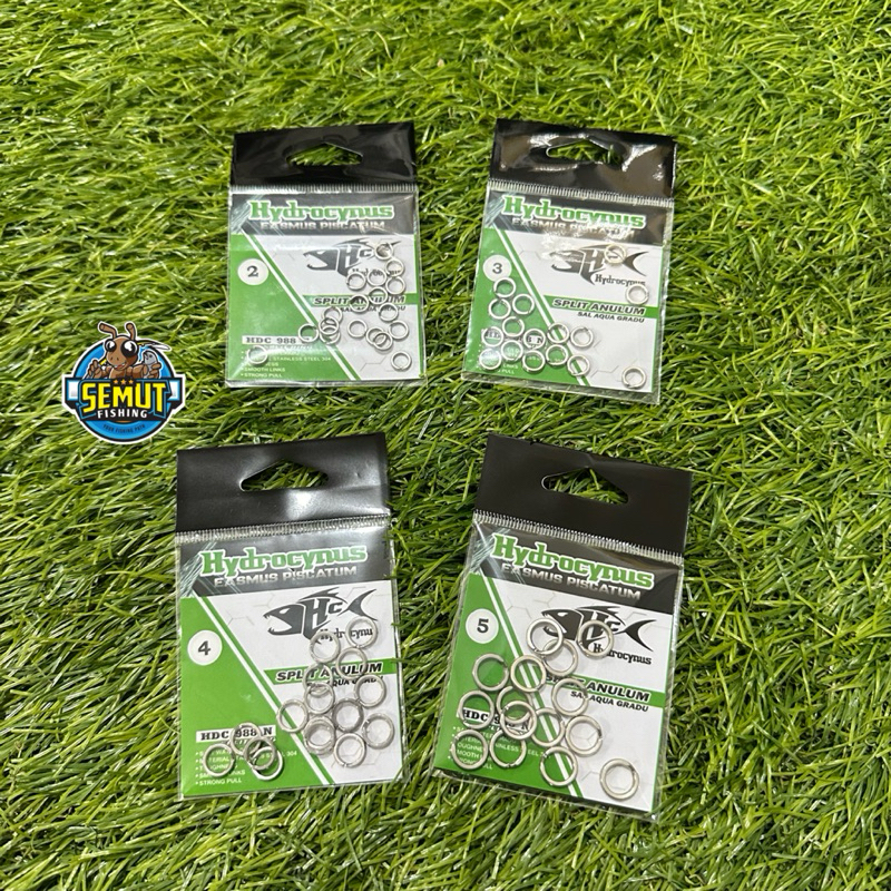 HYDROCYNUS SPLIT RING ANULUM 988N SPLIT RING FISHING SUPER STRONG SALTWATER GRADE