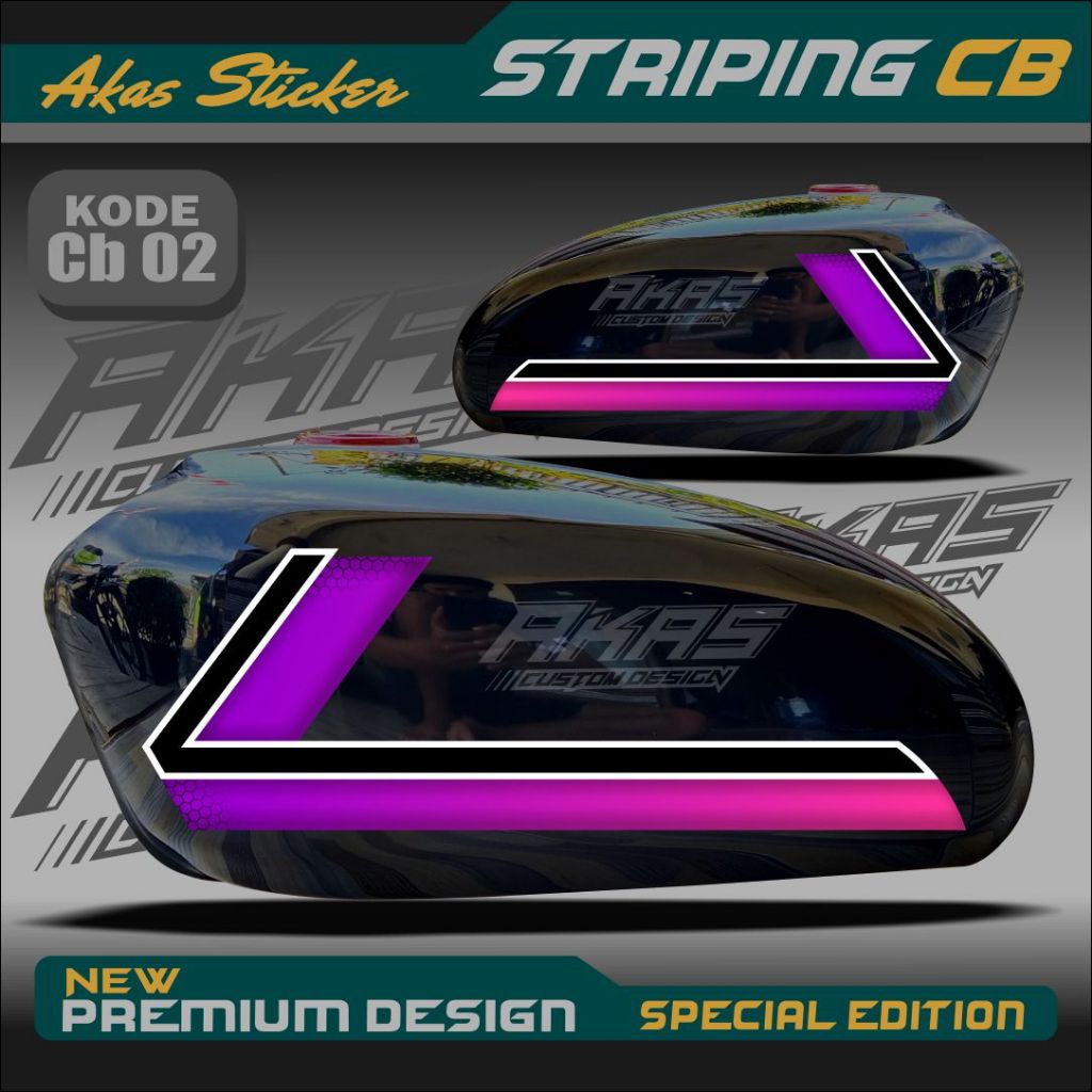 CB Striping Variation Sticker CB 100 CB 125 รหัส CB02