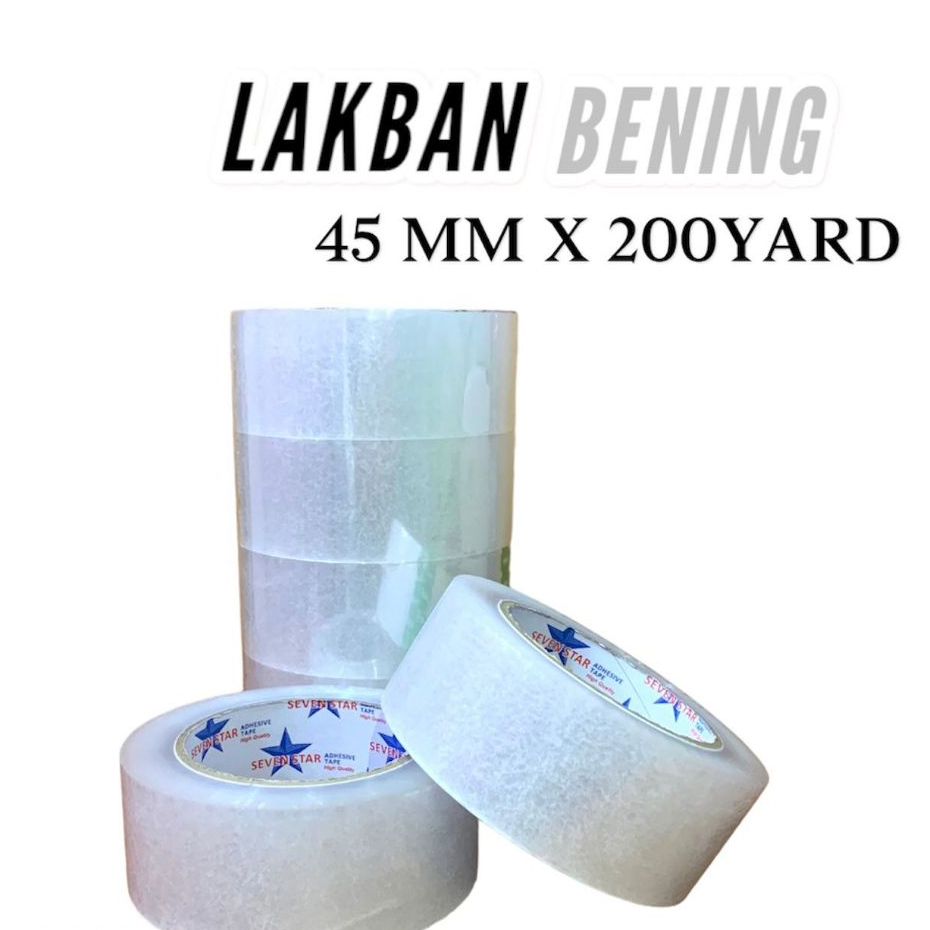 SEVENSTAR เทปใส 45MM X 200YARD