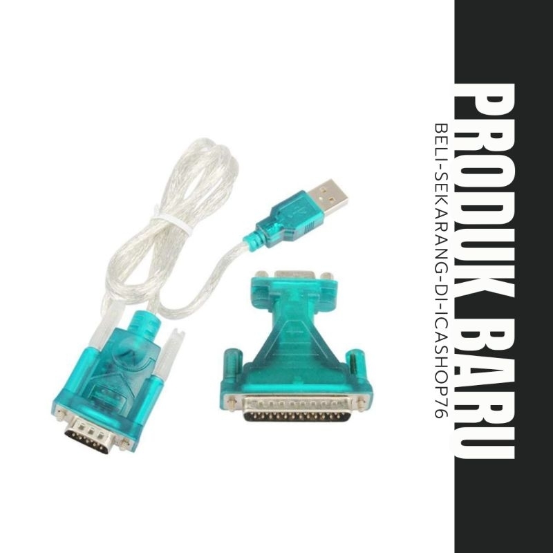 Usb TO SERIAL DB9 RS232 พร้อมตัวแปลง DB9 TO DB25