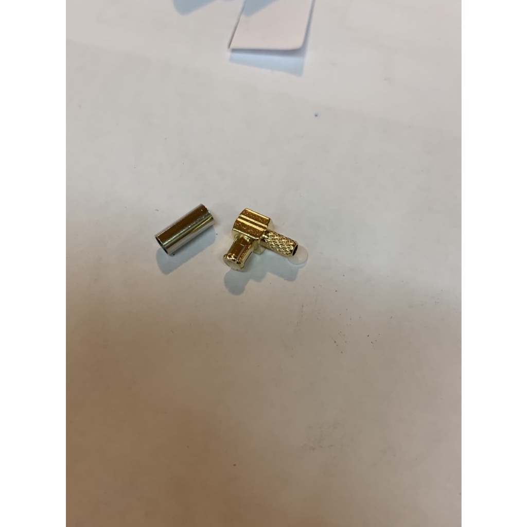 KONEKTOE MCX ชายประเภท CRIMPING ELBOW 90 DEGREE สําหรับ RG316 RG174 GOLD RING NICKLE CABLE GOOD QUAL