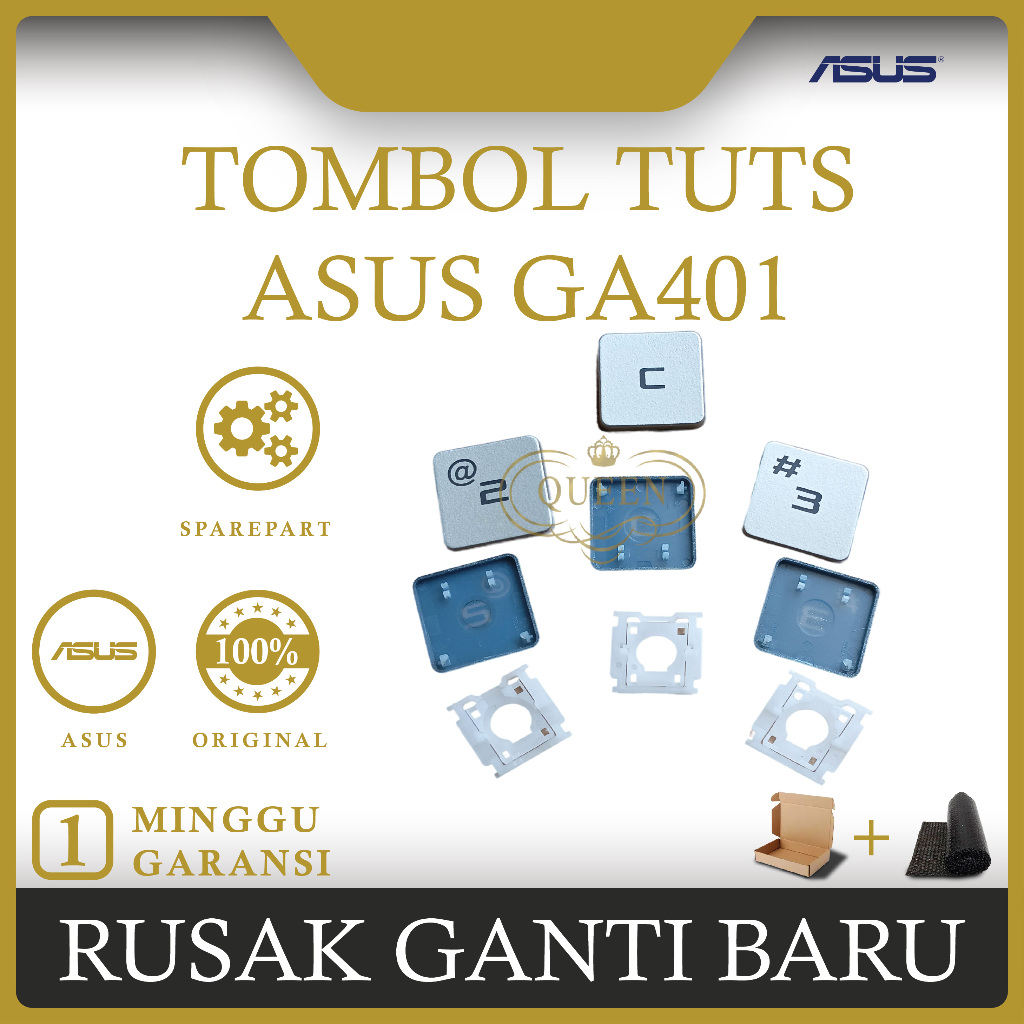 TOMBOL ASUS ROG Zephyrus G14 GA401 คีย์บอร์ดปุ่ม TUTS