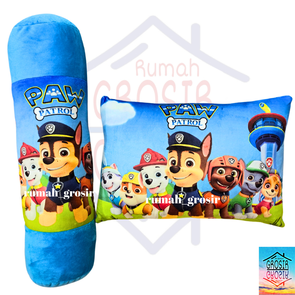 หมอนและหมอนข้างสุนัข Paw Patrol Chase Marshall Skye