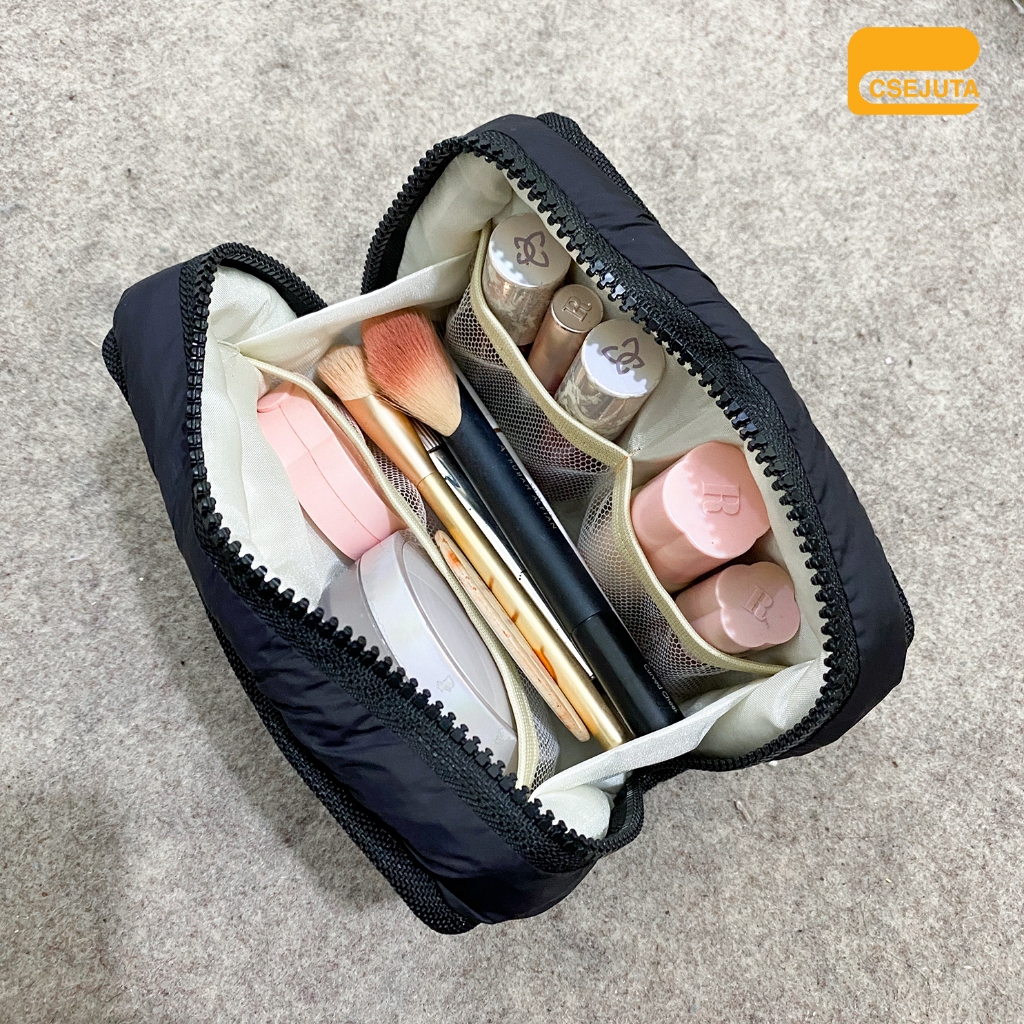 Puffy Pouch (กระเป๋ามัลติฟังก์ชั่น | Make up Pouch) Puffy Pouch Bag - Organizer - Makeup Bag Yuma - รูปที่ 4