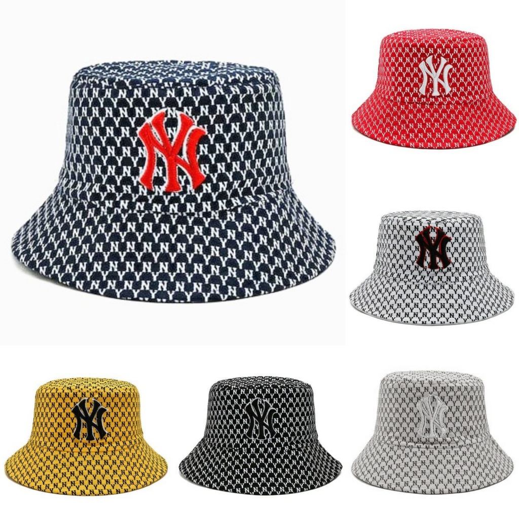 NY BUCKET HAT 2 ด้านข้าง INSIDE AND OUT / NY BUCKET HAT TWO SIDES HAT - M-003