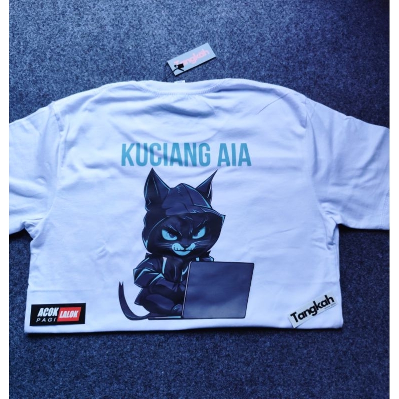 เสื้อยืด MINANG DISTRO ใหม่ล่าสุดฟรีสติกเกอร์ "KUCIANG AIA" เสื้อยืด 24s ใหม่ล่าสุด