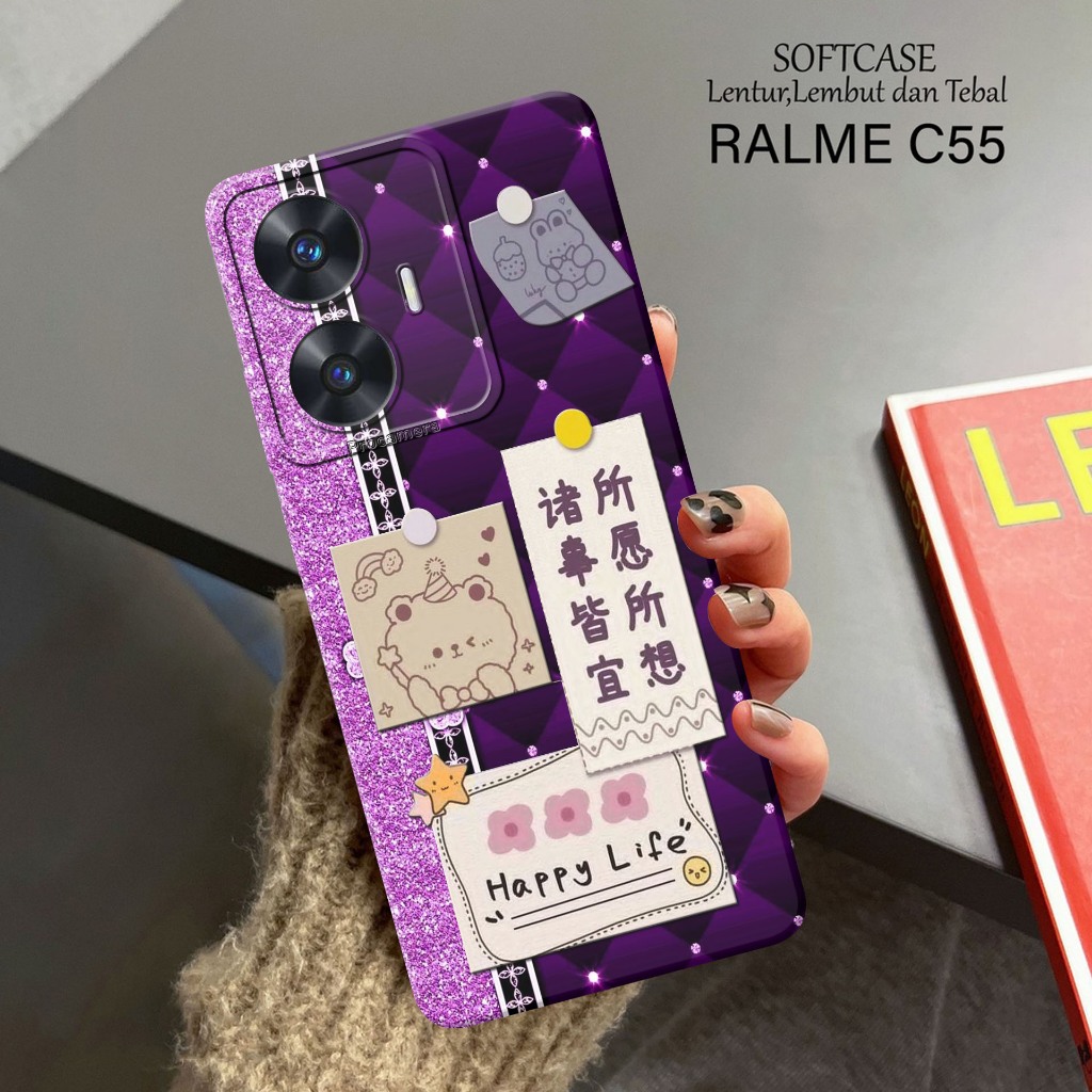 HP ล่าสุด Realme C55 2023 Soft Case - เคสแฟชั่นลายการ์ตูนน่ารัก - เคส Realme C55 ล่าสุด - เคสโทรศัพท