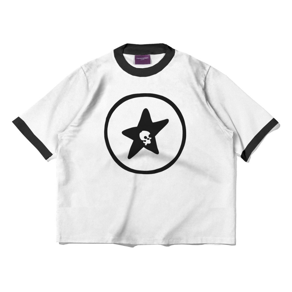 Fillingstreet Crop Boxy Tee - Peggy White