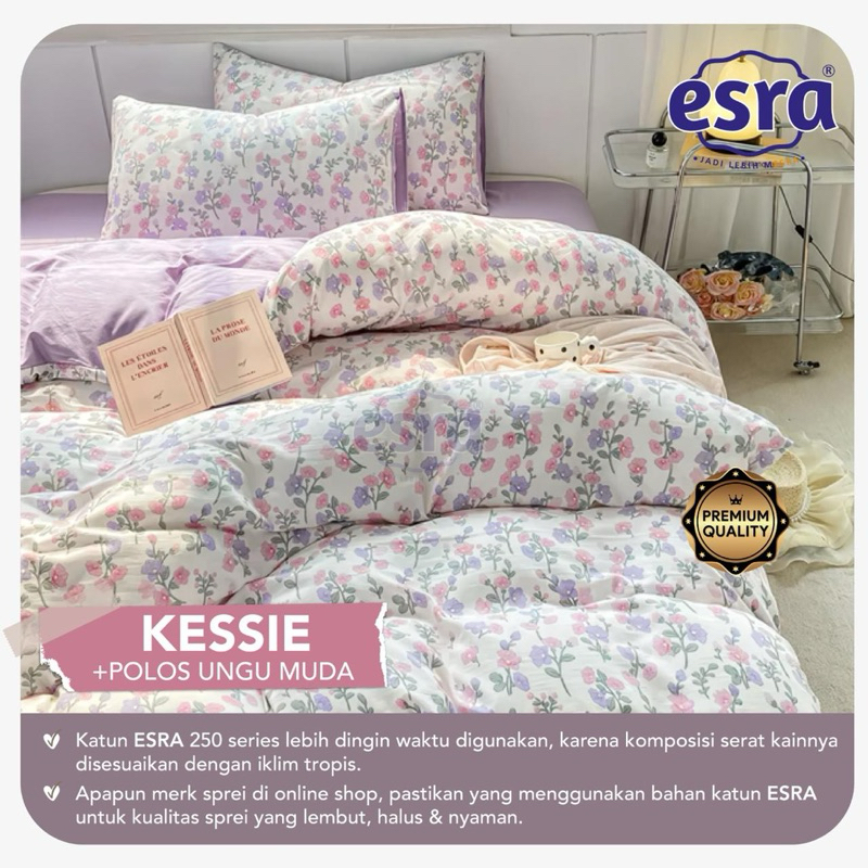 KATUN LOKAL [ผ้าฝ้ายท้องถิ่น] ผ้าปูที่นอน KESSIE Motif