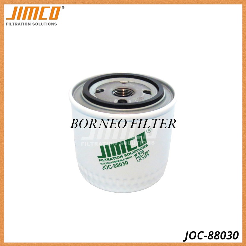 Joc-88030 กรองน้ํามันเครื่อง Jimco P551201 เจ8610920 พีพี550942 W920 LF3378 SFO0920 JOC88030 P550318