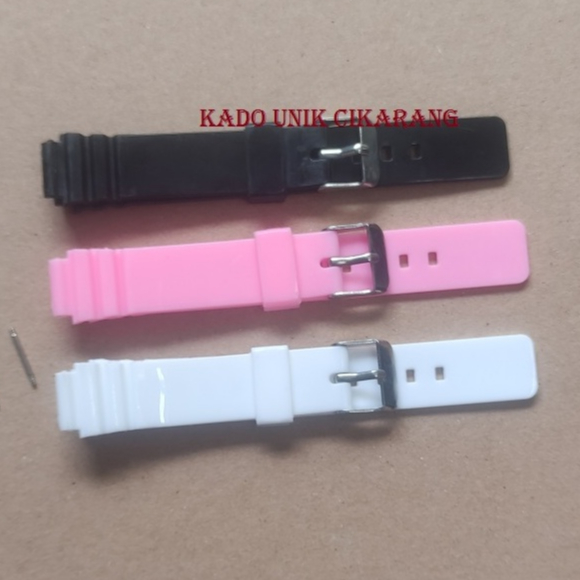 สายยางสําหรับ Casio LRW-200H LRW200 LRW-200 LRW200H นาฬิกาสี Grossy ฟรีปากกา Springbar