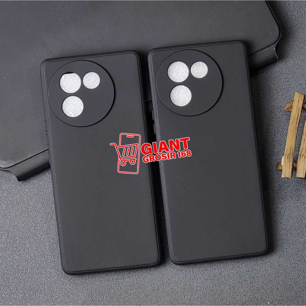 เคส Vivo V30E Macaron Black Silicone Matte Black Vivo V30E