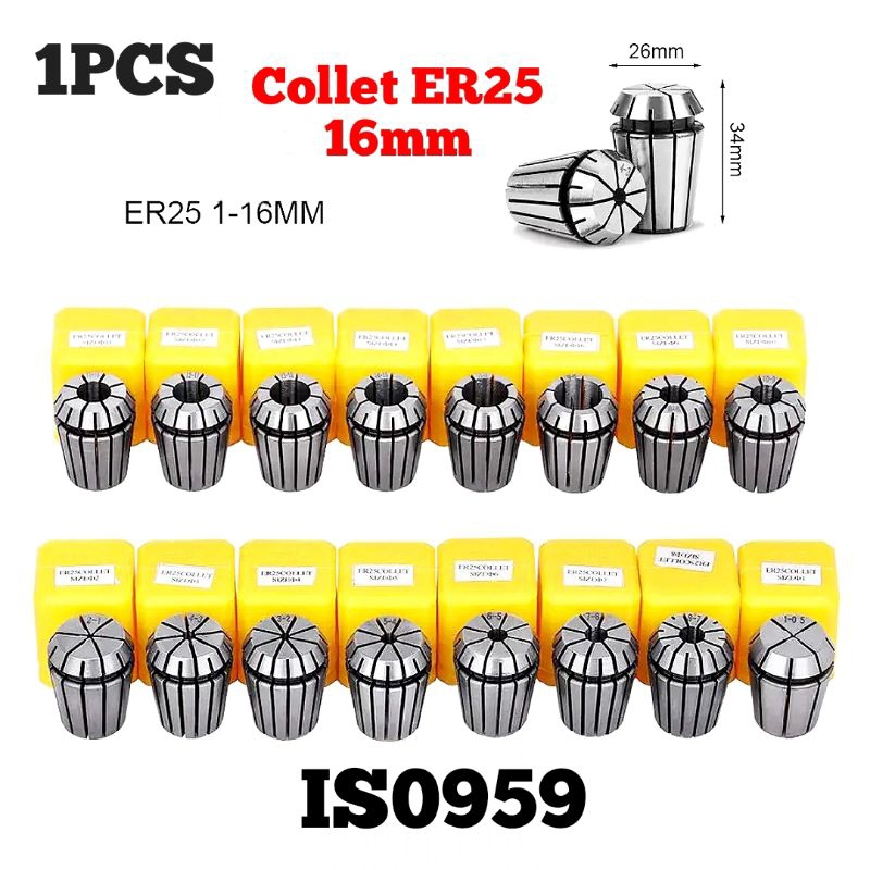 1 ชิ้น collet er25 16 มิลลิเมตรสปริง collet chuck ไม่ใช่ collet er32 oz25