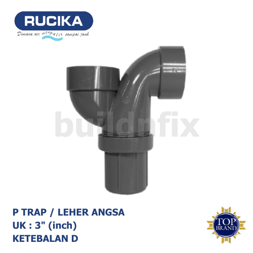 RUCIKA P TRAP / GOOSE คอ PVC 3" D