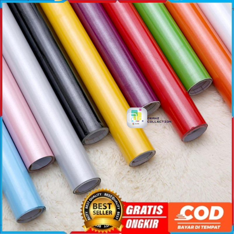 SUPER GLOSSY PREMIUM HD Wallpaper Plain Glossy Premium เกรด A ตู้ 60 x 4m กันน้ําป้องกันน้ํามัน