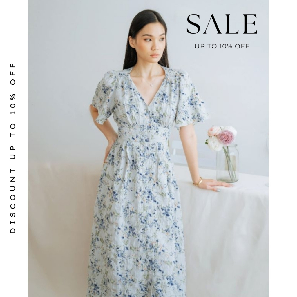 ชุดสตรี - AMBERLY FLORAL DRESS