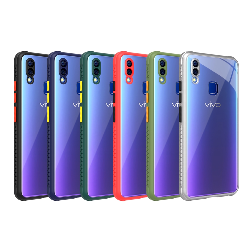 Vivo Y91 Vivo Y93 Vivo Y95 Michelin Miqilin Case Softcase Crystal Color + Protect Camera Case Vivo Y