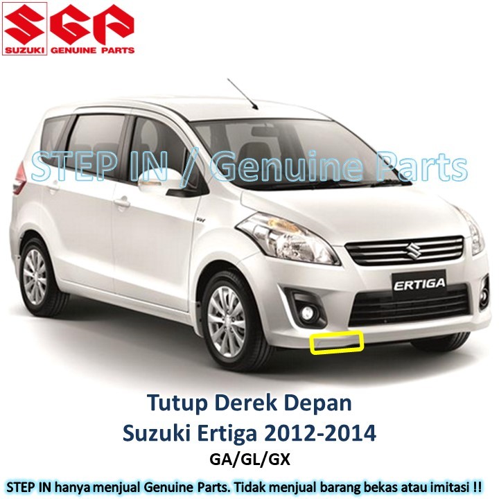 Suzuki Ertiga ฝาปิดเครนด้านหน้า First Generation GEN 1 GA GL GX 2012 2013 2014 มาตรฐานอะไหล่แท้ฝาครอบตะขอลากจูง original New Raw Not Color SGP กันชน ori