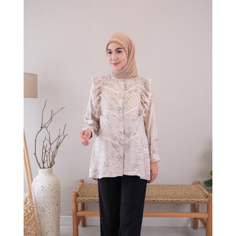Kemeja Premium JAGUAR VISCOSE RAYON BLOUSE | เสื้อ Jaguar VISCOSE RAYON นําเข้าโดย DIANA FASHION