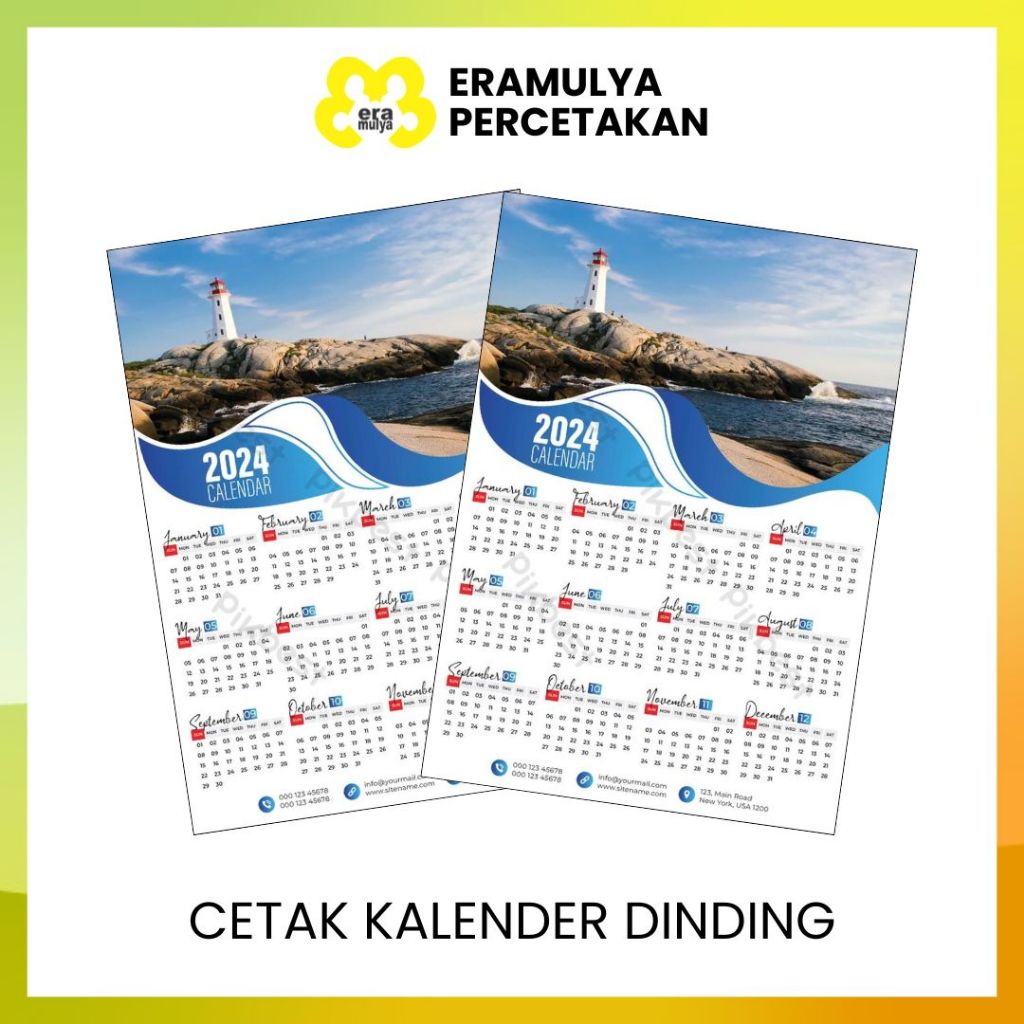 ERAMULYA (1 ริม BROCURE BONUS) | 1 PLY CALENDAR PRINTING / 2025 CALENDAR / 2025 CALENDAR PRINTING