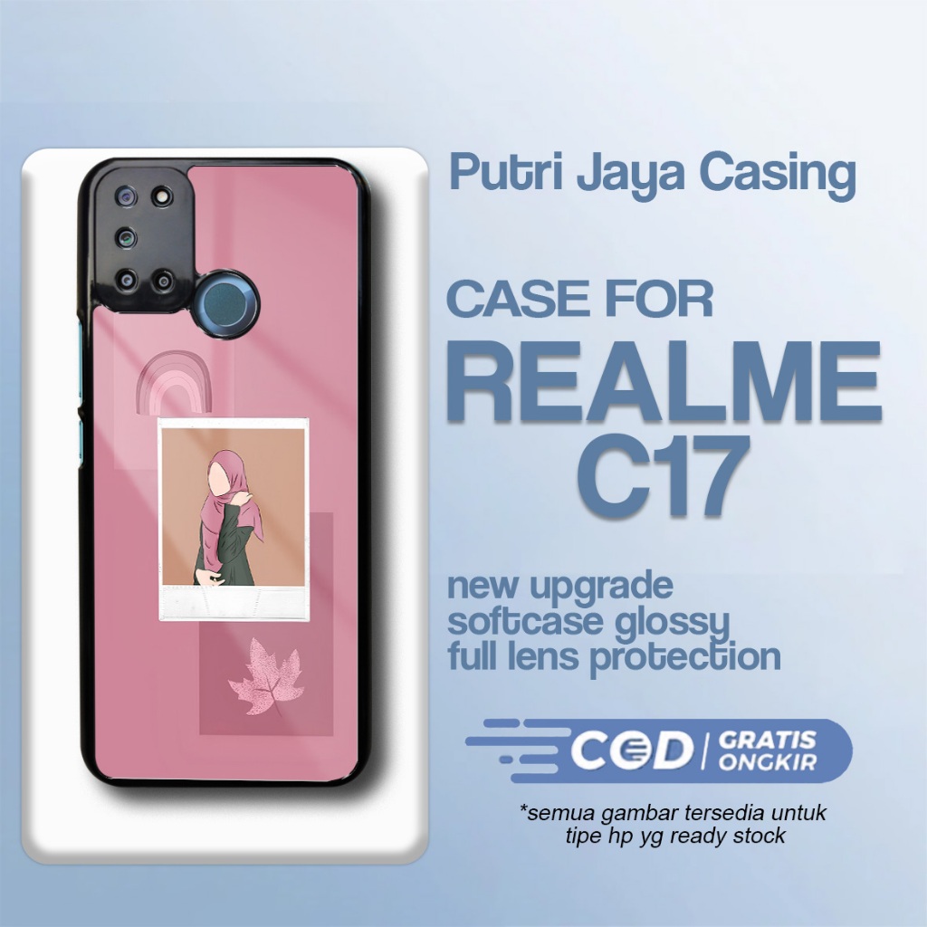 เคส Realme C17 ล่าสุด - Realme C17 - Hijab Motif - Premium Glossy Hardcase Softcase Material - เคส R