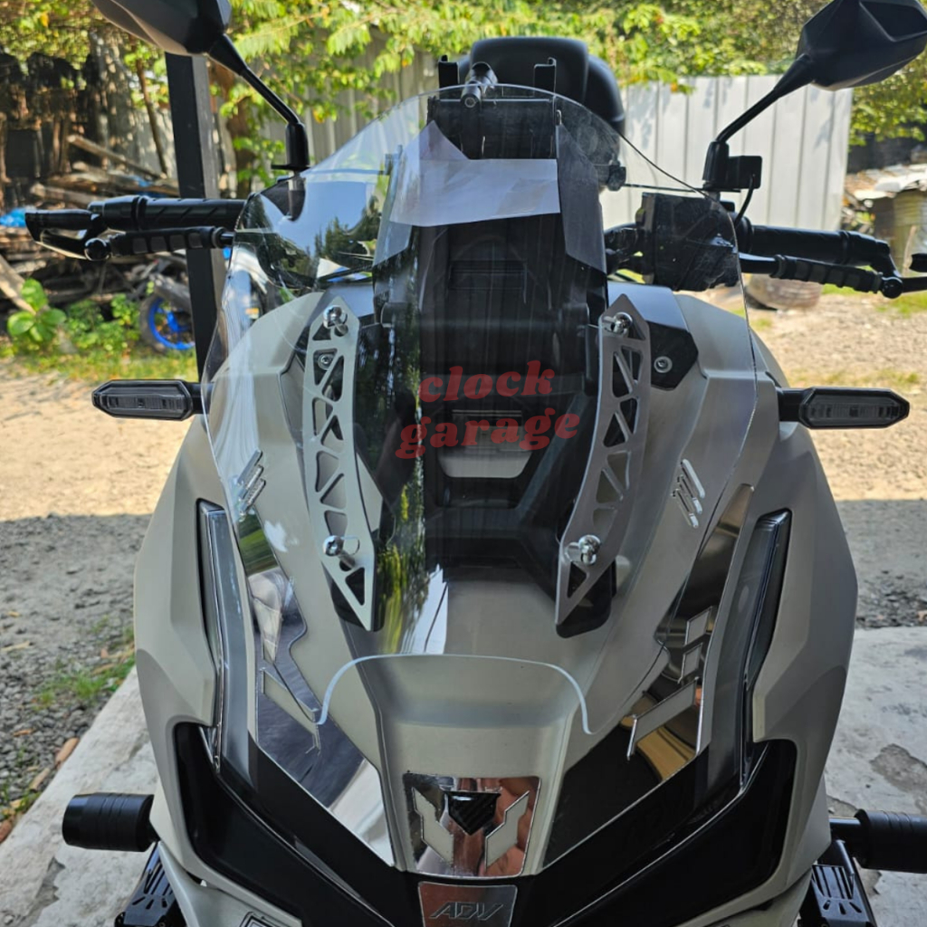 ADV 150 160 WINDSHIELD GARNISH HONDA ADV VISOR GARNISH ADV WINDSHIELD VISOR ACRYLIC GARNISH อุปกรณ์เสริมกระจกรถจักรยานยนต์