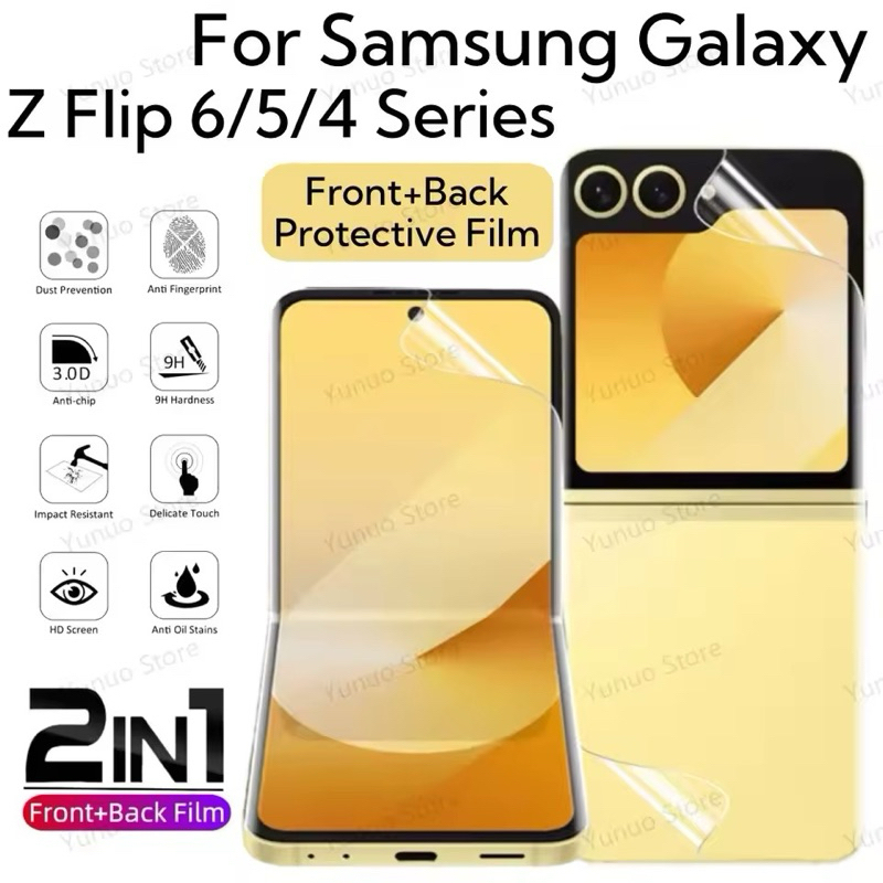 Hydrogel Samsung Galaxy Z FLIP 8 7 Z FLIP 6 Z FLIP 5 Z FLIP 4 Z FLIP 3 ป้องกันหน้าจอสําหรับ Samsung 