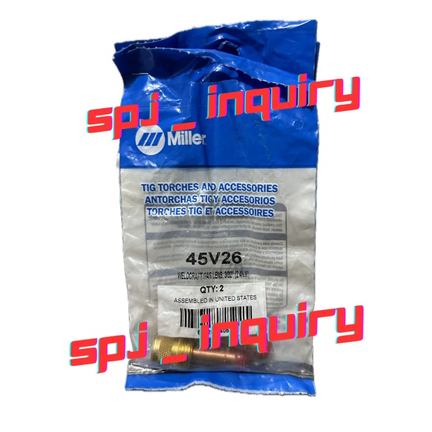 Gaslens Body Collet WP 17/26 Miller Ori 2.4mm 45V26